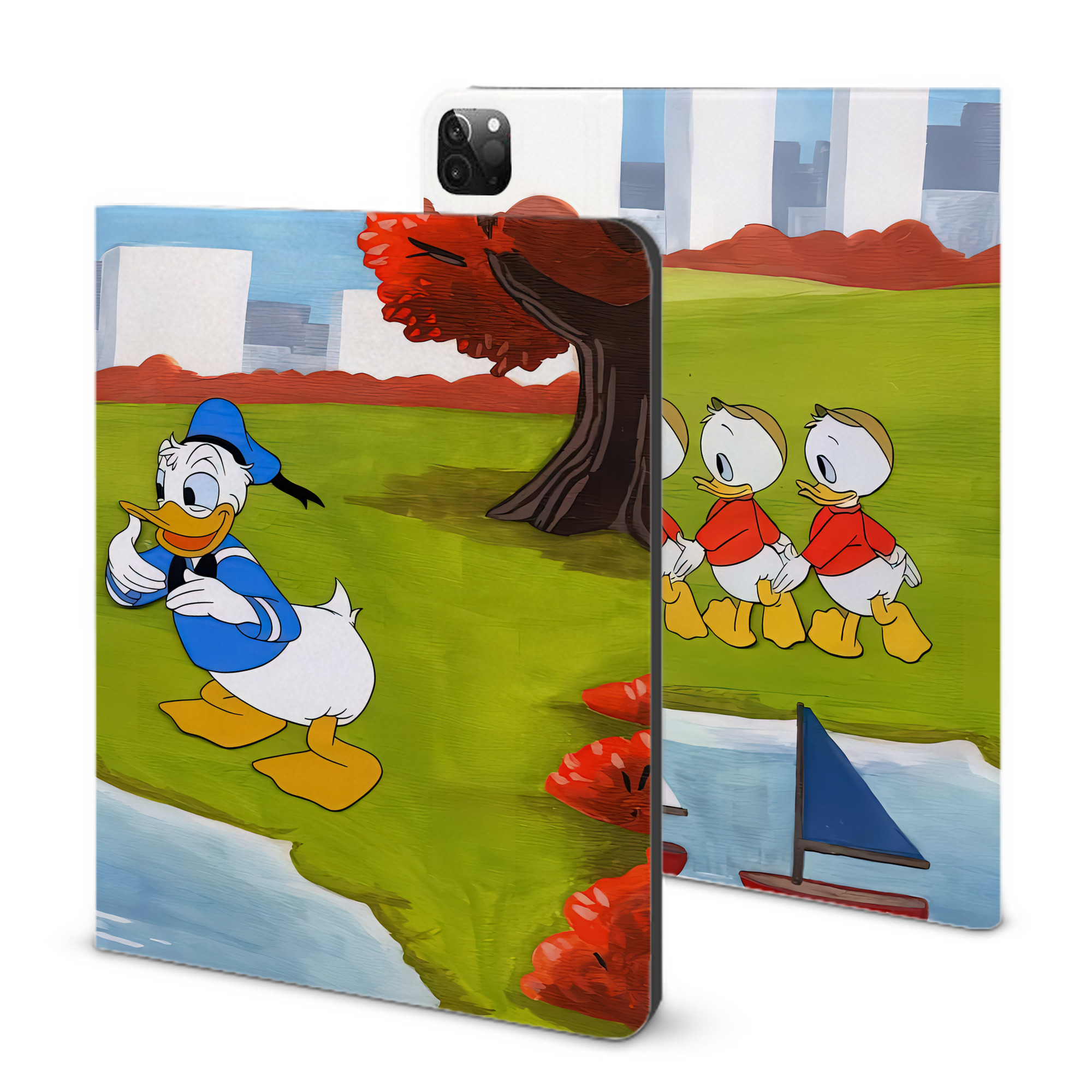 （画像用） ミッキーマウス Mickey Mouse IPadケース ペンホルダー付き ブックスタイルデザイン